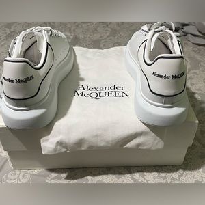 Alexander McQueen oversized white with black trim